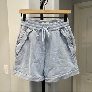 3.1 Phillip Lim Sweatpant Shorts Elastic Waist Light Blue Women’s Size XS Lounge